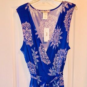 Beautiful Blue and White Sun Dress.